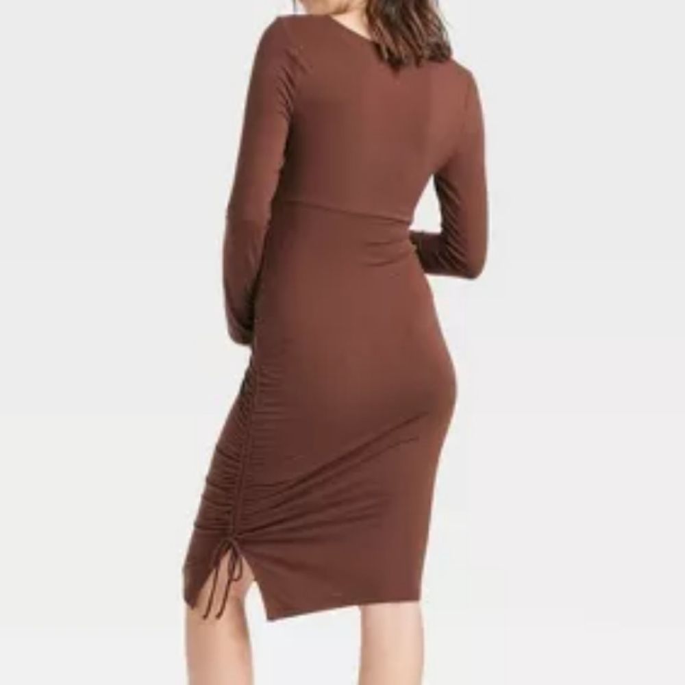 Ingrid& Isabel Long Sleeve Rushed Bodycon Maternity NWT Size M - Picture 2 of 12